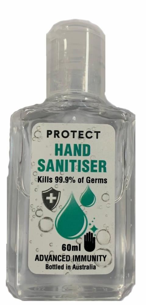 Image for PROTECT ALCOHOL HAND SANITISING / SANITISER 65% ALCOHOL 60ML from SBA Office National - Darwin